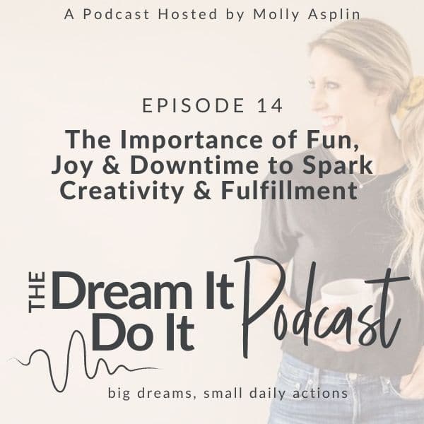 The Importance of FUN, Joy, & Downtime to Spark Your Creativity & Fulfillment