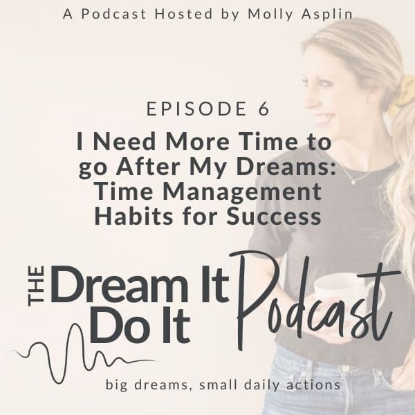 I Need More TIME To Go After My Dreams - Time Management Habits For Success