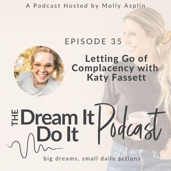 letting go of complacency