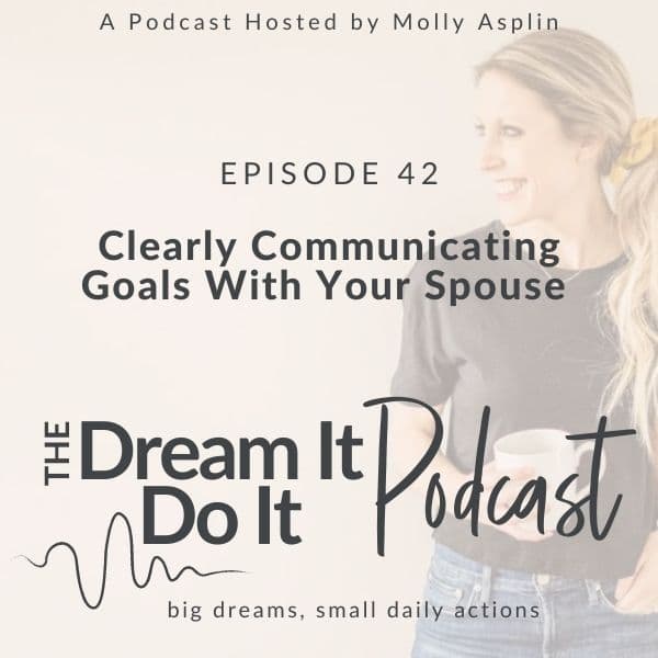 clearly communicating goals with your spouse