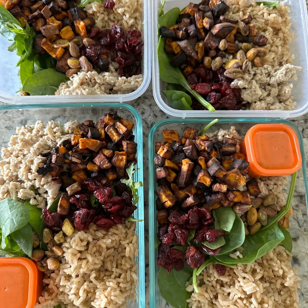 autumn grain salad bowl