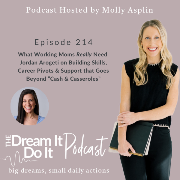 jordan arogeti career pivots working mom